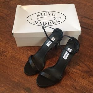 Never worn Steve Madden Stecy heels, black, size 9
